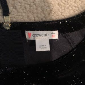 Jcrew girls size 10 black velvet jumpsuit